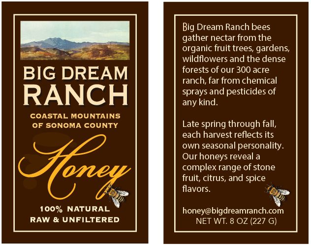 Beehives and Big Dream Ranch honey